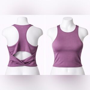 Victoria’s Secret Mauve Compression Racerback Crop Top | Small